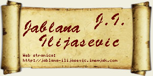 Jablana Ilijašević vizit kartica